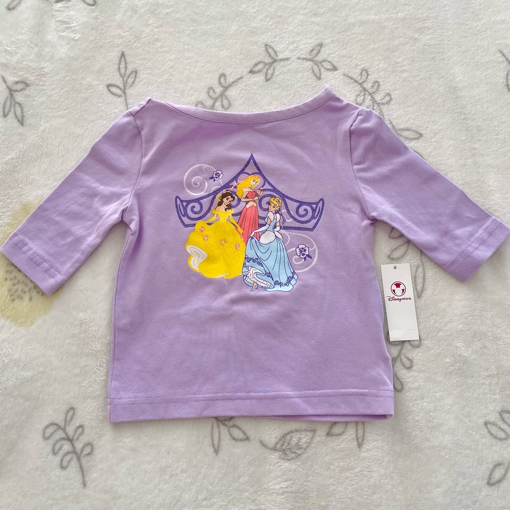 Girls Long Sleeve Disney Princess Shirt New